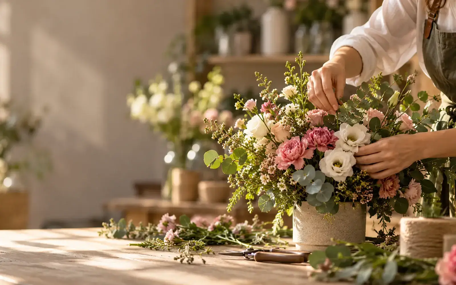 Detalhe floral artístico